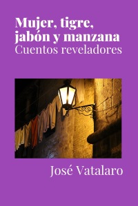 Mujer, tigre, jabón y manzana